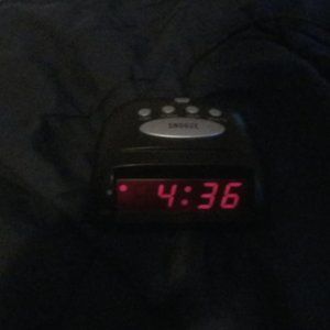 Generic Alarm Clock, Black, Good Condition